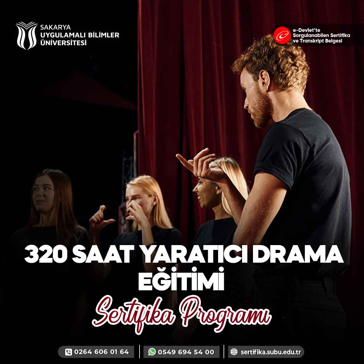 320 Saat Yaratıcı Drama Eğitimi Sertifika Programı