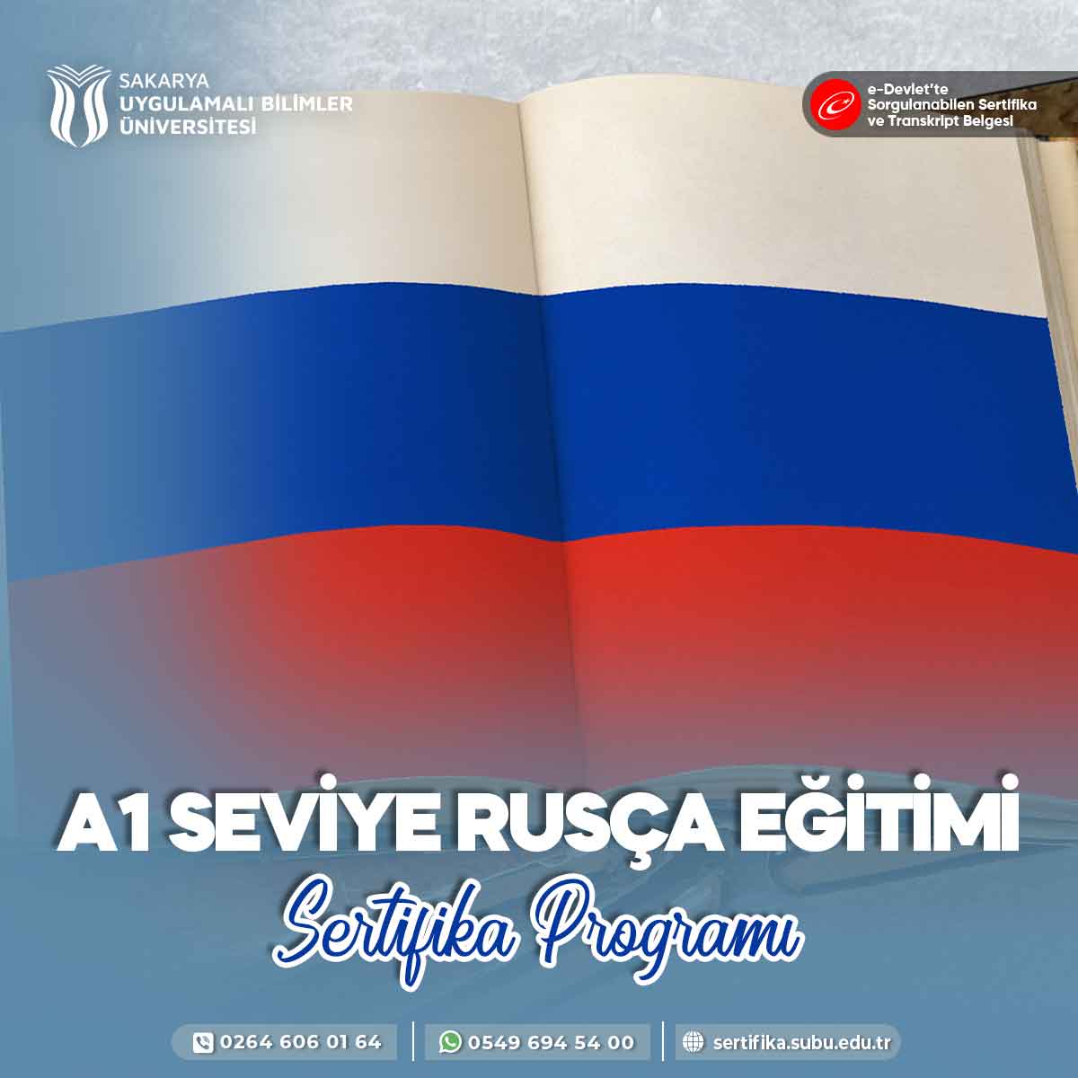 A1 Seviye Rusça Eğitimi Sertifikası