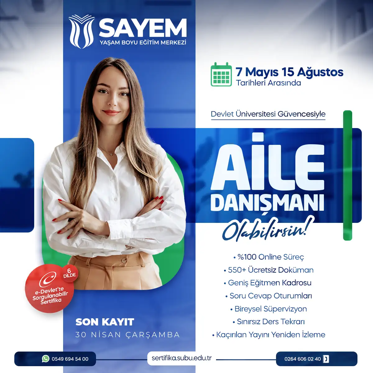 Aile Danışmanlığı Eğitimi Sertifikası