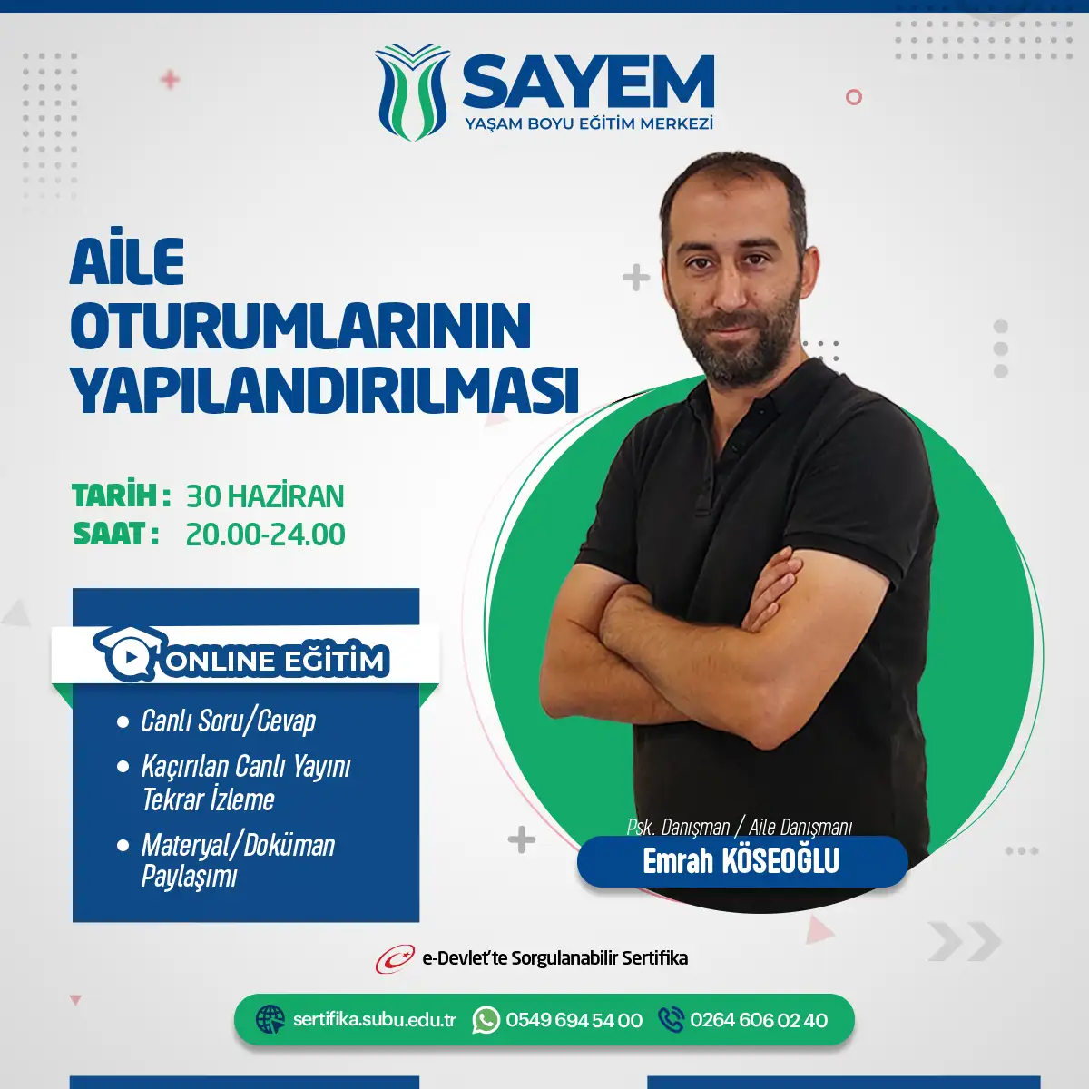 Aile Oturumlarının Yapılandırılması