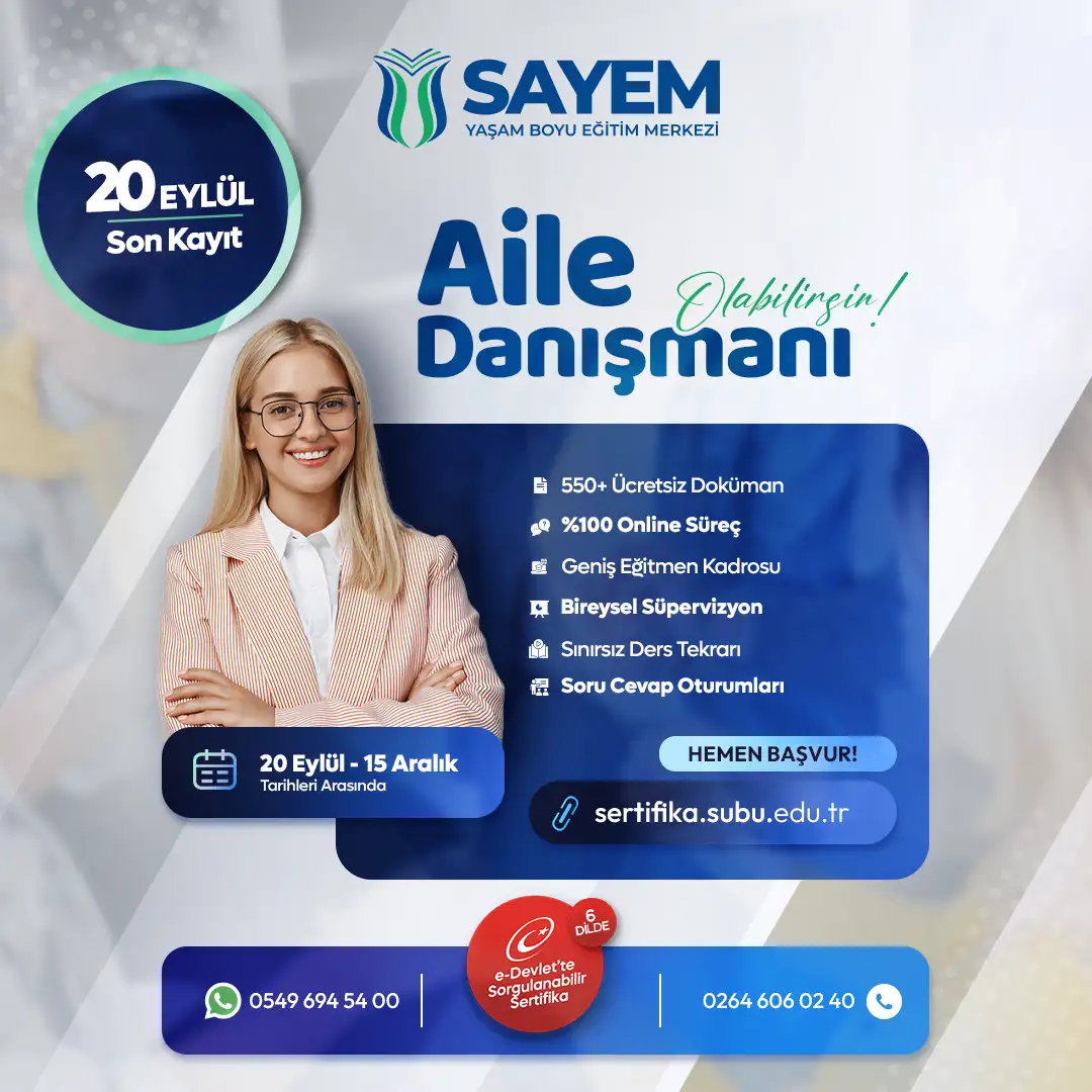 Aile Danışmanlığı Eğitimi Sertifikası