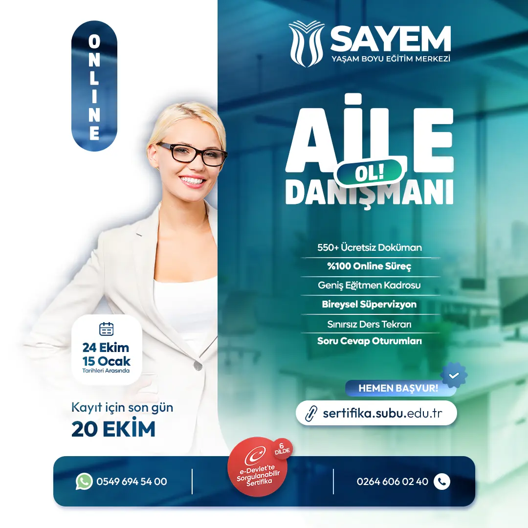 Aile Danışmanlığı Eğitimi Sertifikası