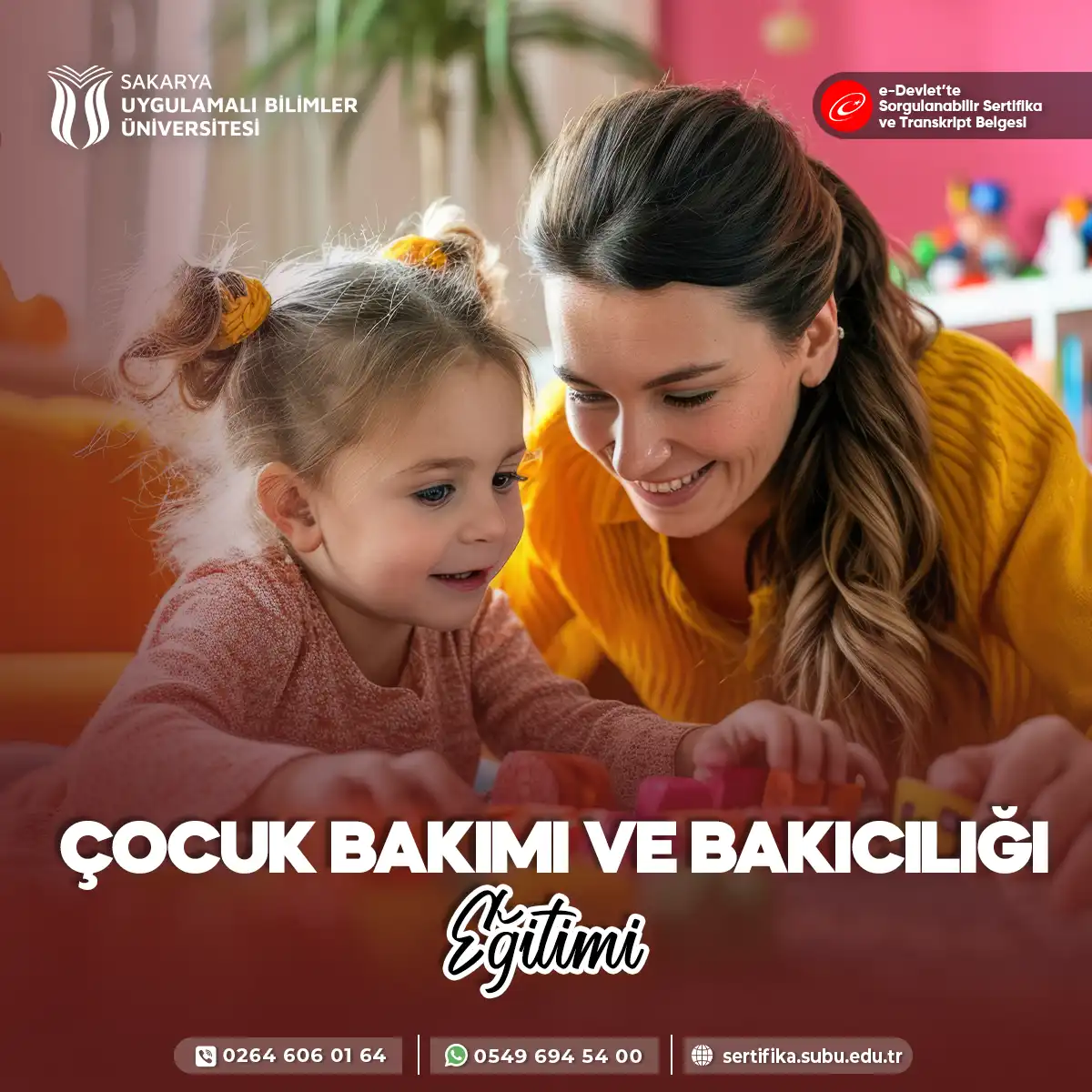 Çocuk Bakımı ve Bakıcılığı Eğitimi Sertifika Programı