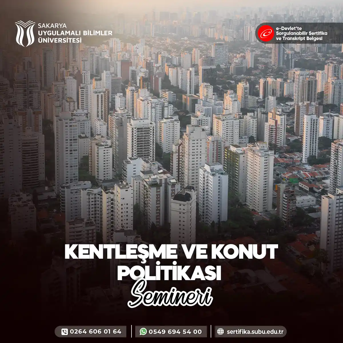 Kentleşme ve Konut Politikası Semineri