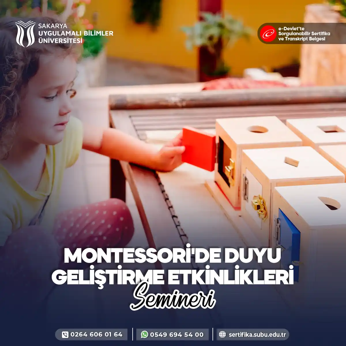 Montessori'de Duyu Geliştirme Etkinlikleri