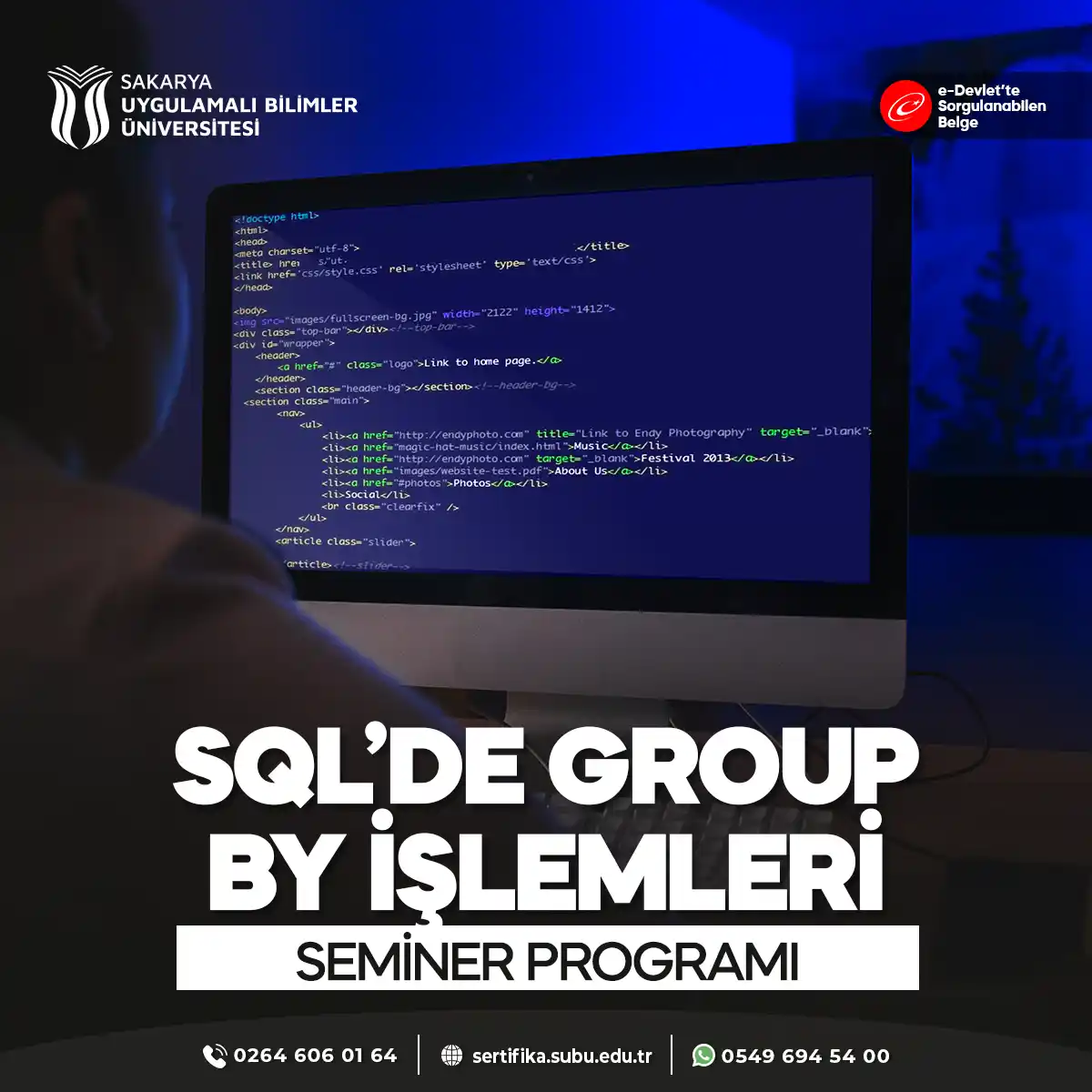 SQL’de Group By İşlemleri Semineri