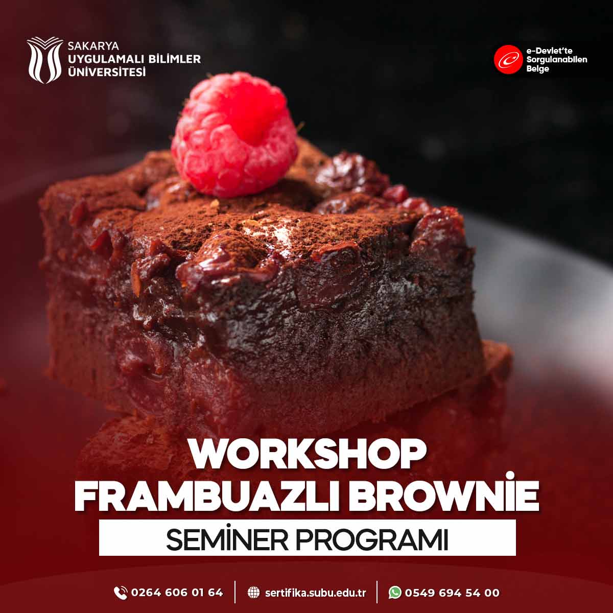 Workshop - Frambuazlı Brownie Semineri