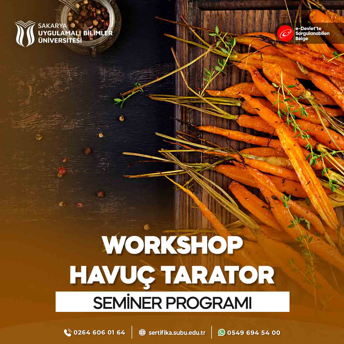 Workshop - Havuç Tarator Semineri